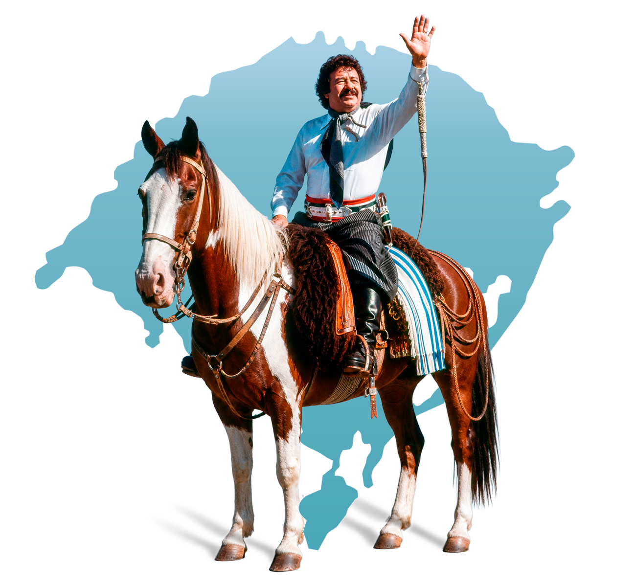 Teixeirinha a cavalo